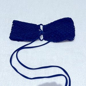 Acacia navy crochet bandeau top